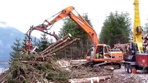 Amazing Modern Mega Machines Industrial Cableway Crane Woodwork Sawmill Wood Timber Tractor Saw