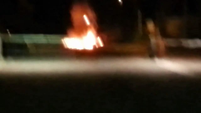 15 agosto 2012, Incendio nel campo nomadi di Via Candoni Roma