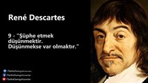 René Descartes Tarihe Damga Vuran 10 Sözü