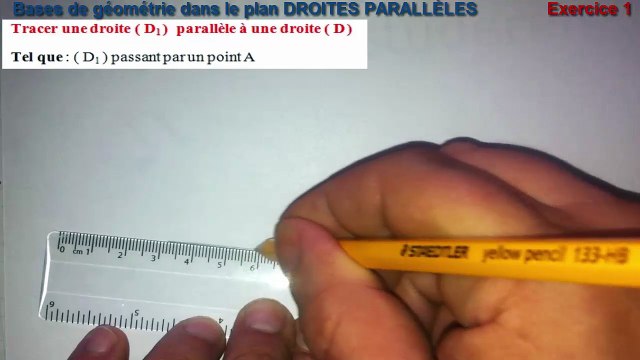 Maths 6ème - Les Bases De La Géométrie : Droites Parallèles Exercice 1