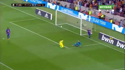 Ronaldo Missed Goal - Barcelona 0-1 Real Madrid 13.08.2017