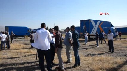 Erzurum'da Kargo Şirketinin Deposu Yandı