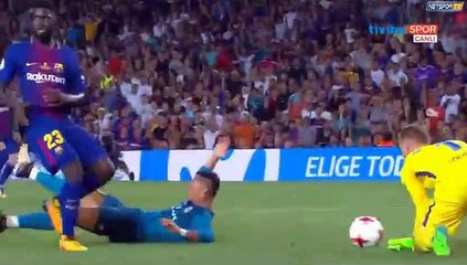 Ronaldo Red Card Barcelona 1-2 Real Madrid 13.08.2017