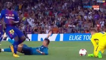 Carton rouge Cristiano Ronaldo Barcelona 1-2 Real Madrid 13.08.2017