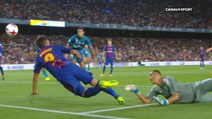 Finale Super Coupe d'Espagne - Faute sur Suarez ? Le Penalty est transformé par Messi !