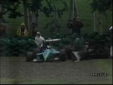 GP CAN89: Intervista a Dario Calzavara, incidente di Capelli e sorpassi di A. Senna a Larini e di Jon. Palmer a Danner