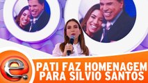 Patricia faz homenagem linda para Silvio Santos