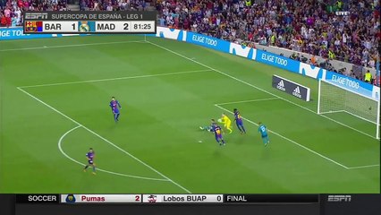 Cristiano Ronaldo RED CARD - Barcelona vs Real Madrid 1-2 – 13 August 2017