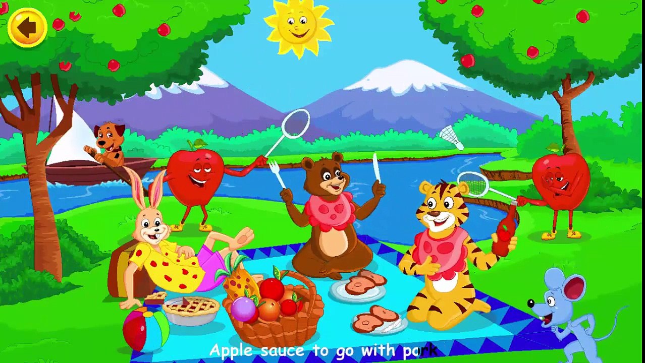 Lean Colors The Lion And Apple Songs Nursery Rhymes By Little Baby Songs Simple English For Kids