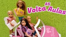 NOVELINHA :ROTINA DE VOLTA AULAS DA BARBIE E SUAS IRMÃS