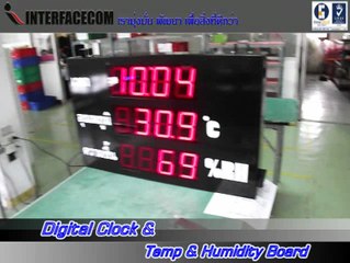 004.DIGITAL CLOCK AND  TEMP AND HUMIDITY DISPLAY BOARD