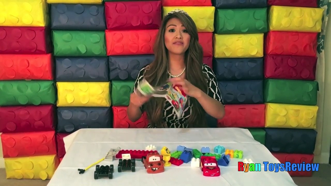 Disney Cars Lightning McQueen Tow Mater Races Lego Duplo Egg Surprise Thomas and Friends Kids Toys