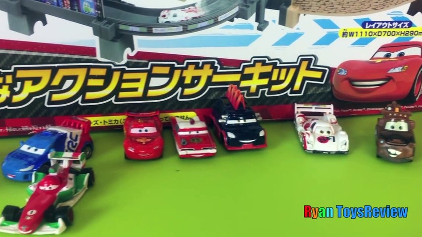 Disney Cars Toys World Big Circuit Takara Tomy World Grand Prix Lightning McQueen kids Video