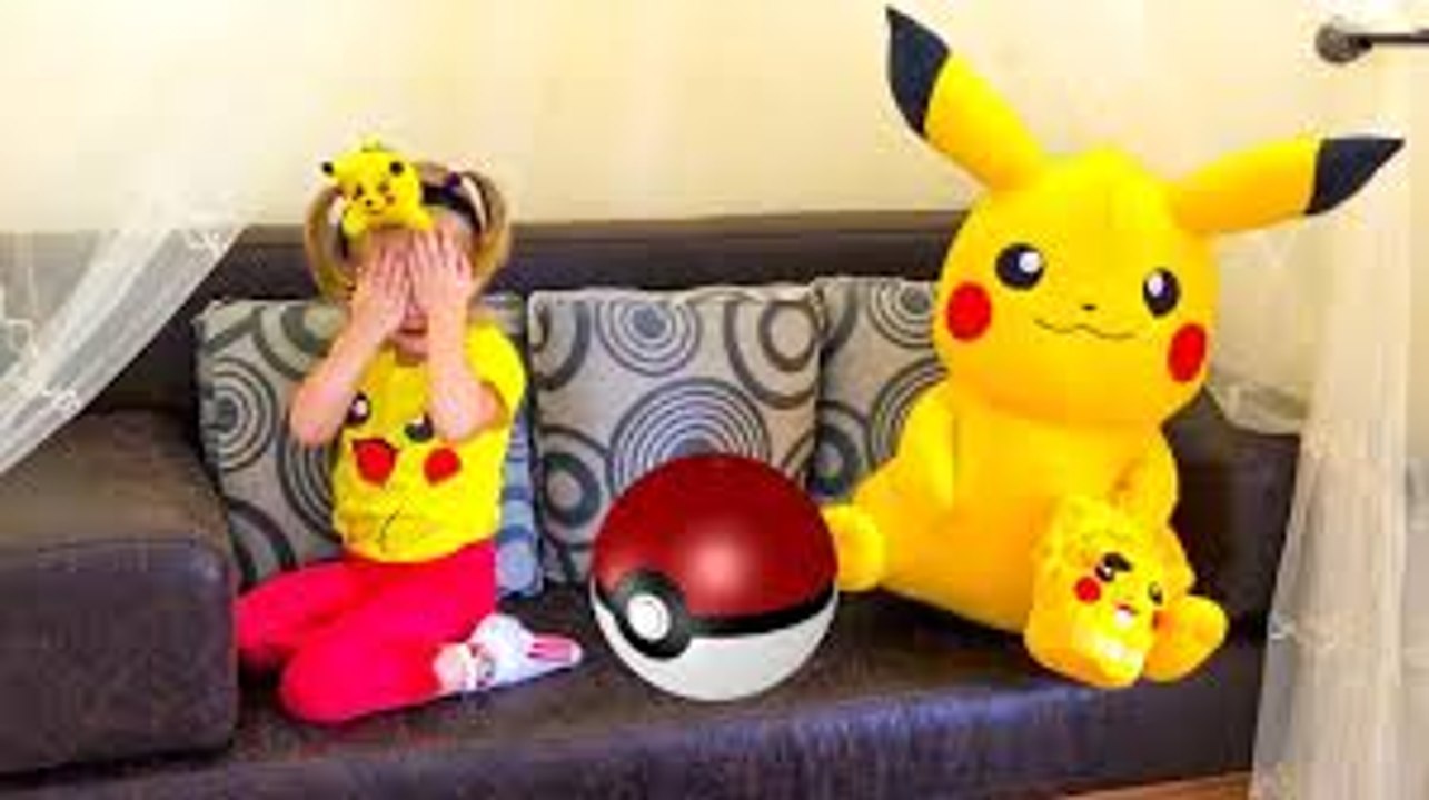 Playtime Hide and Seek Funny Baby playing with Pokemon Fun Play for toddlers and children