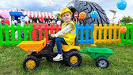 Learn Colors with outdoor playground for kids and Kids Song Finger Family Nursery Rhumes