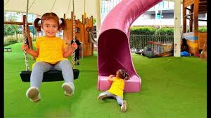 Long Slide Fun Playground for Kids - Nursery Rhymes for Children