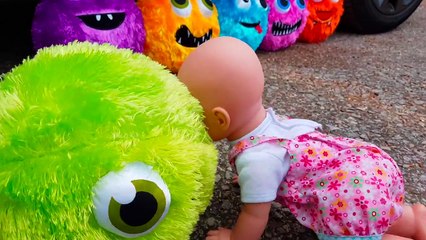 Newborn Baby-Colored Balls Explode - Learn Colors with Toys-Compilation