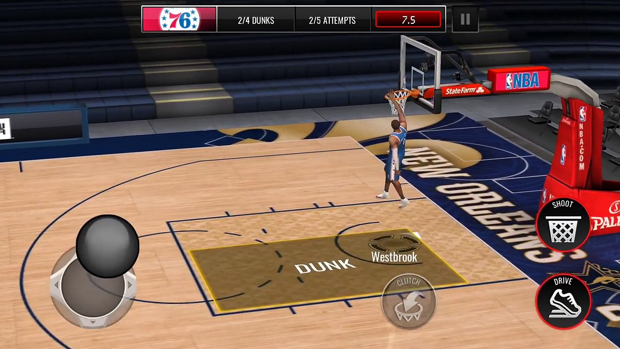 NBA LIVE MOBILE | SLAM DUNK CONTEST! GLENN ROBINSON vs SHAWN KEMP vs WESTBROOK vs LAVINE v