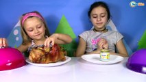 Челлендж! Обычная детская еда против взрослой! Видео для детей