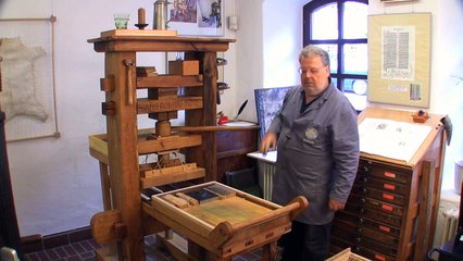 Gutenberg Druckpresse Alpirsbacher Offizin