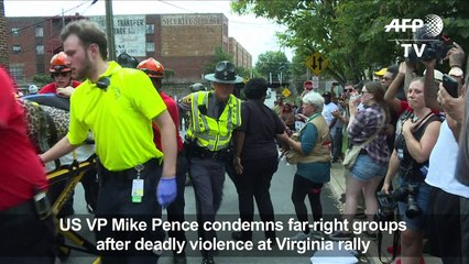 US VP Pence says 'no tolerance' for white supremacists