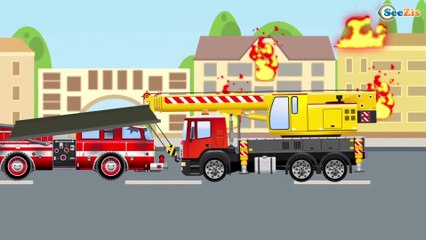 Le Tracteur Jaune - Voitures de construction - Vidéo Éducative de Voitures Pour Enfants