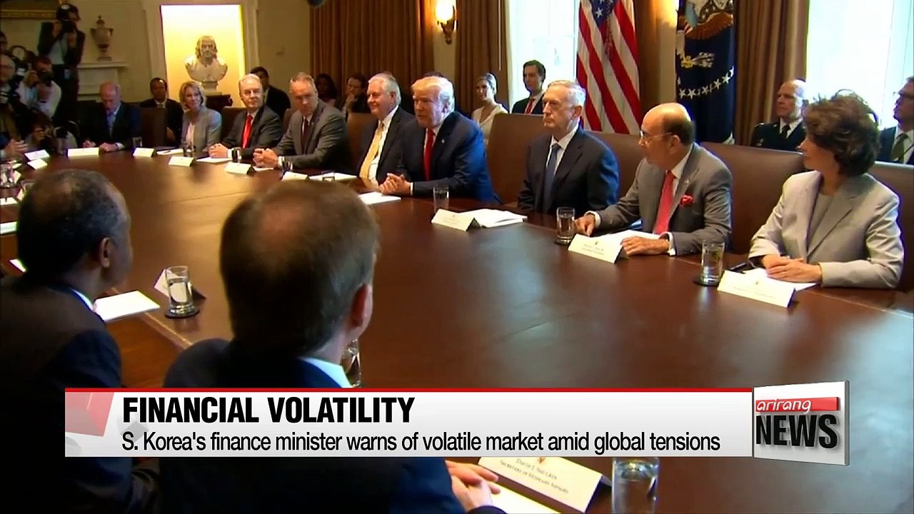 Surge of financial market volatility cannot be ruled out amid U.S.- N. Korea tension: S. Korean finance chief