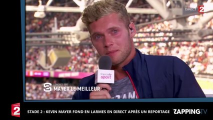 Mondiaux d'Athlétisme : Kevin Mayer fond en larmes en direct dans Stade 2 (Vidéo)