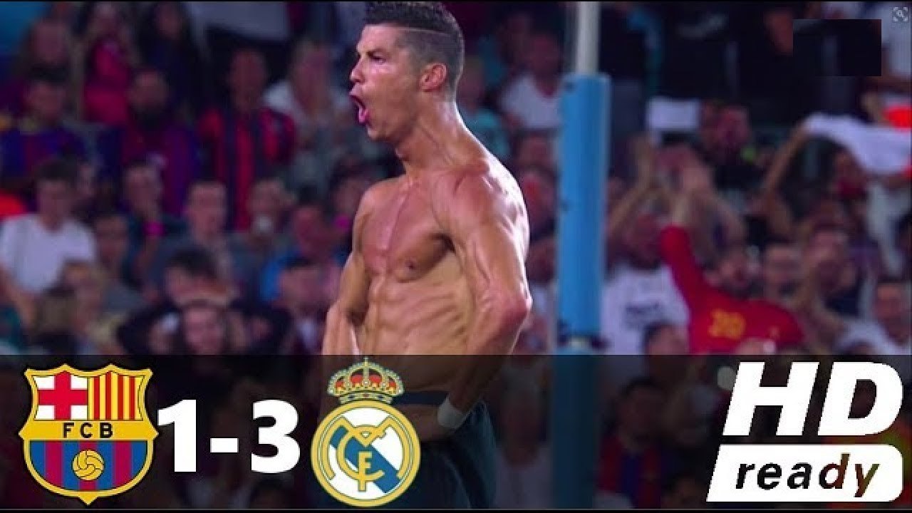 Barcelona vs Real Madrid 1-3 Full Highlights Supercopa 2017 HD 1080i