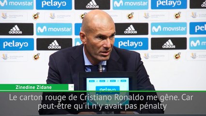 Supercoupe d'Espagne - Zidane : "L'expulsion de Ronaldo me gêne"