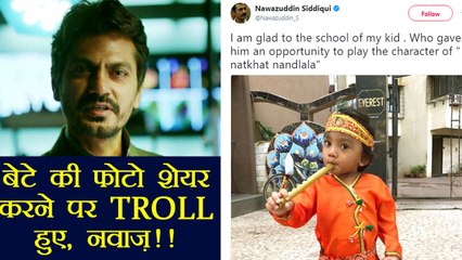 Nawazuddin Siddiqui TROLLED after posting Son's Krishna Photo | FilmiBeat