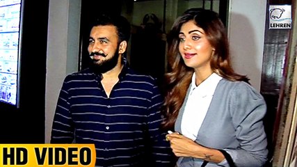 Shilpa Shetty And Raj Kundra Spotted At Bandra Eatery