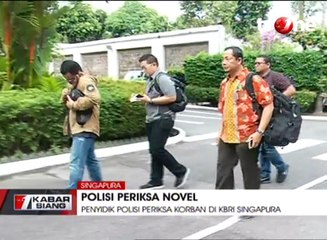 Penyidik Polisi Periksa Novel Baswedan di KBRI Singapura