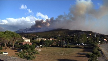 Incendies en haute corse: les opérations d'extinction continuent