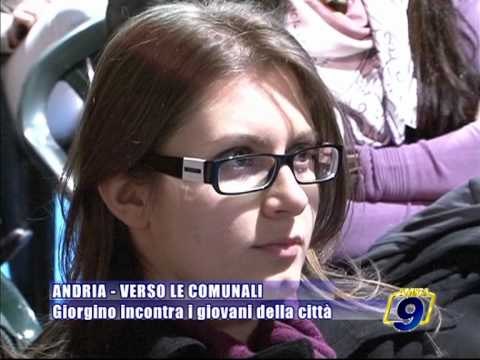 ANDRIA. Verso le comunali, Giorgino incontra i giovani della citta'