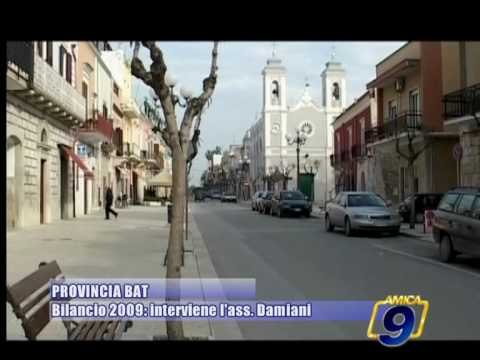 PROVINCIA BAT. Bilancio 2009, interviene l'assessore Damiani