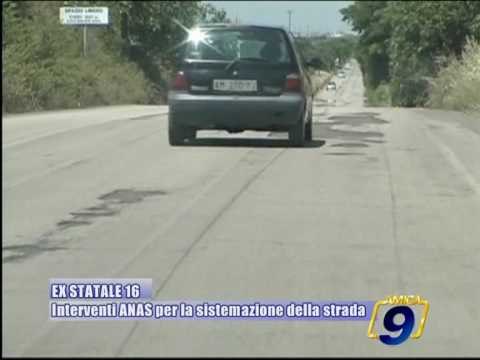EX STATALE 16 TRANI-BARLETTA | Interventi ANAS per la sistemazione del manto stradale