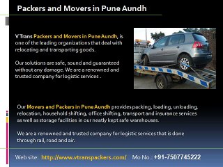 Packers and Movers Pune Aundh | Movers and Packers Pune Aundh