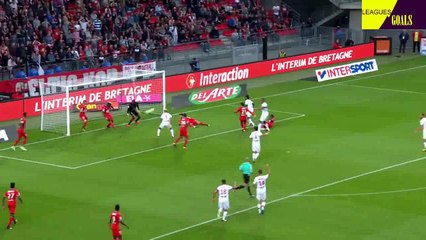 أهداف و ملخص مباراة ليون 2 - 1 رين