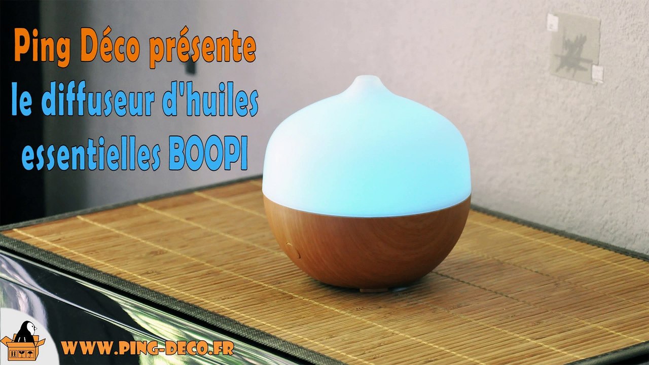 Diffuseur d'huiles essentielles ultrasonique BOOPI (WWW.PING-DECO.FR)