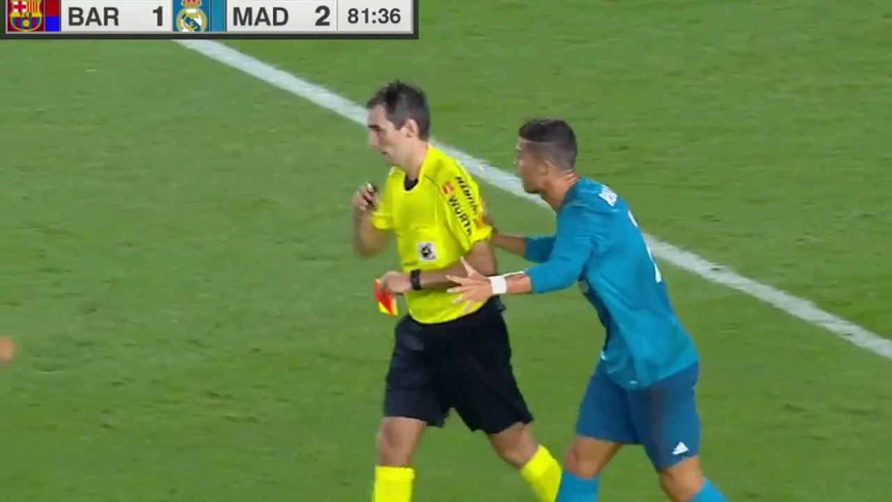 R0NALD0 RedCard vs BarceIona.