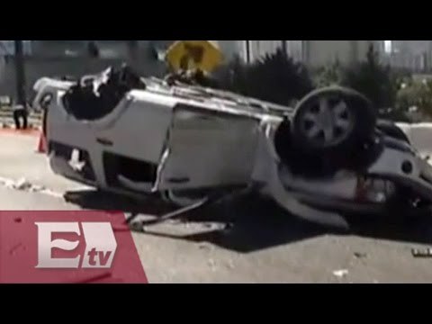 Aparatoso accidente en la autopista México-Toluca / Titulares de la tarde