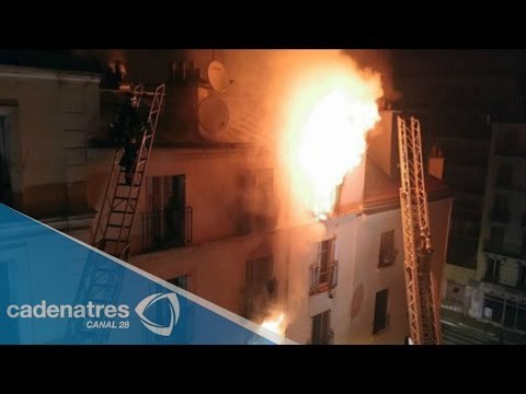 Mueren ocho personas durante incendio en edificio de departamentos al norte de París