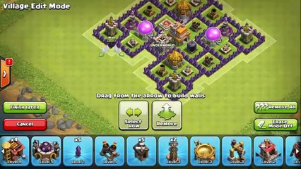 CLASH OF CLANS- TH7 FARMING BASE BEST TOWN HALL 7 DEFENSE WITH 3x AIR DEFENSES K-COC