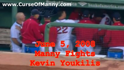 www.CurseOfManny.com June 5, 2008 Manny Fights Kevin Youkilis