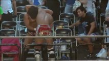 ALL OUT (Akito, Diego & Konosuke Takeshita) vs. DAMNATION (Daisuke Sasaki, Mad Paulie & Tetsuya Endo) - DDT Beer Garden Fight (2017) ~ DDT Day ~