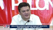 Abella: Mga alegasyon laban kay Davao City VM Duterte, hindi dapat gawing 