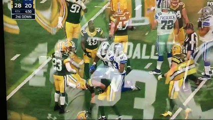 Ezekiel Elliot Sick Spin move on Clay Mathews