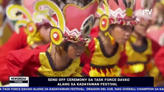 ATANGI ANG NEWS BREAK SA PTV DAVAO KARONG HAPON | Send off ceremony sa Task Force Davao alang sa Kadayawan Festival