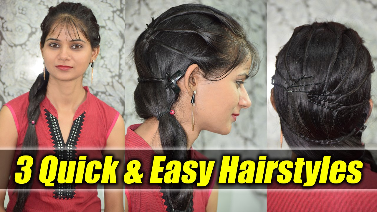 Hairstyle Tutorial: 3 Quick & Easy Braid Hairst...